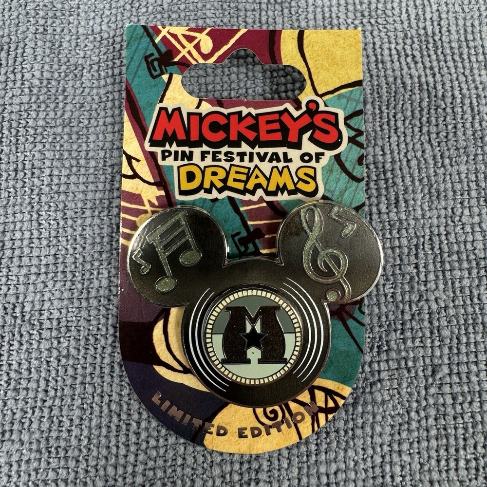 Disney DLR Mickey's Pin Festival of Dreams Music Collection Mickey Icon Pin LE